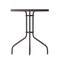 Flash Furniture Bellamy 23.75'' Bronze Round Tempered Glass Metal Table TLH-070-1-BZ-GG - alternate 4